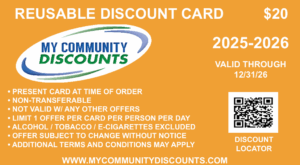 My Community Discounts Card 2025-2026